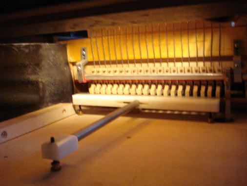 43 Regulate damper levers for bass section 43 Regulate damper levers for bass section